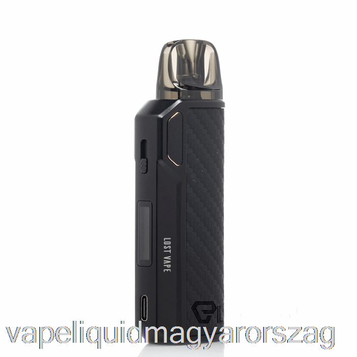 Elveszett Vape Thelema Elite 40 Hüvelyes Készlet Fekete Szén Vape Toll